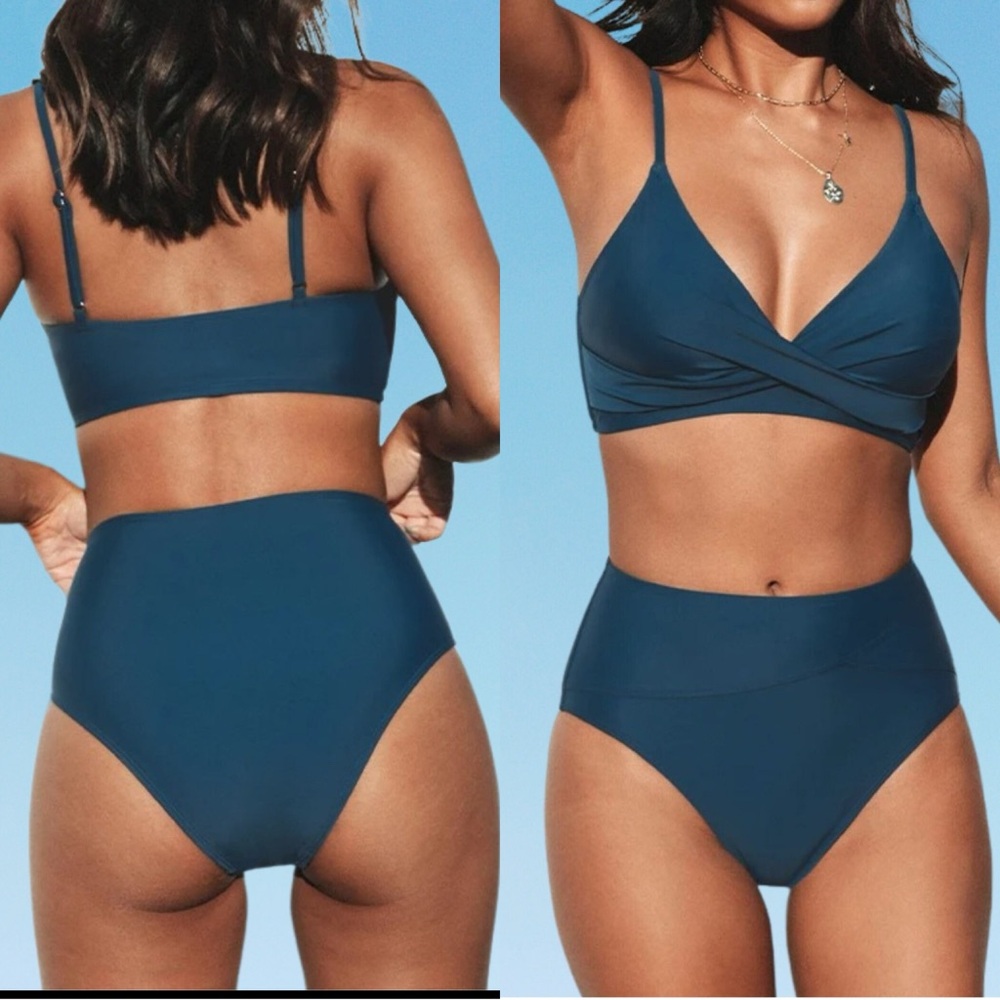 NWT Women's Twist High-Waist Bikini Sets Swimsuit SIZE LARGE